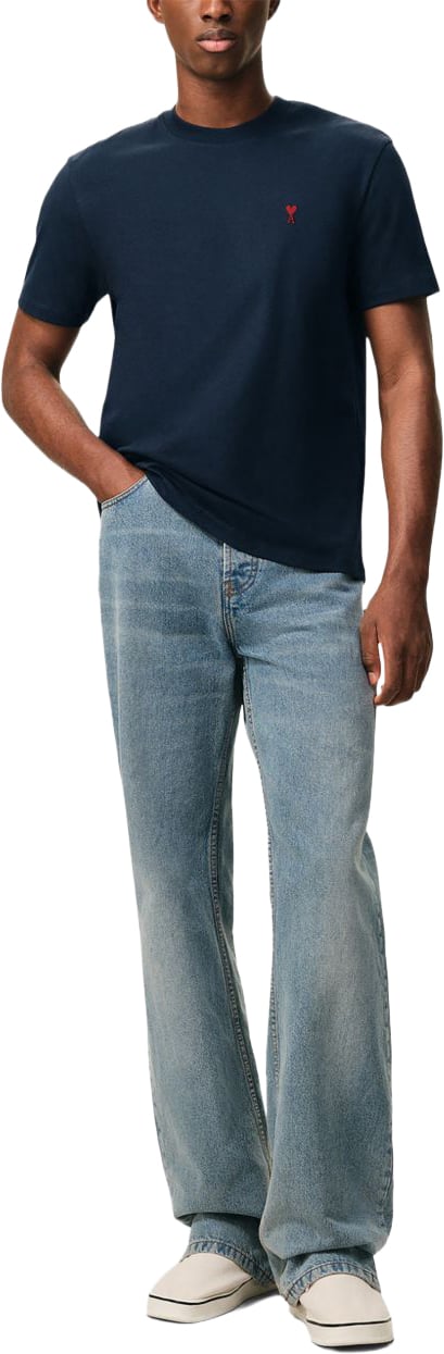 AMI Paris T-Shirts And Polos Marine Navy