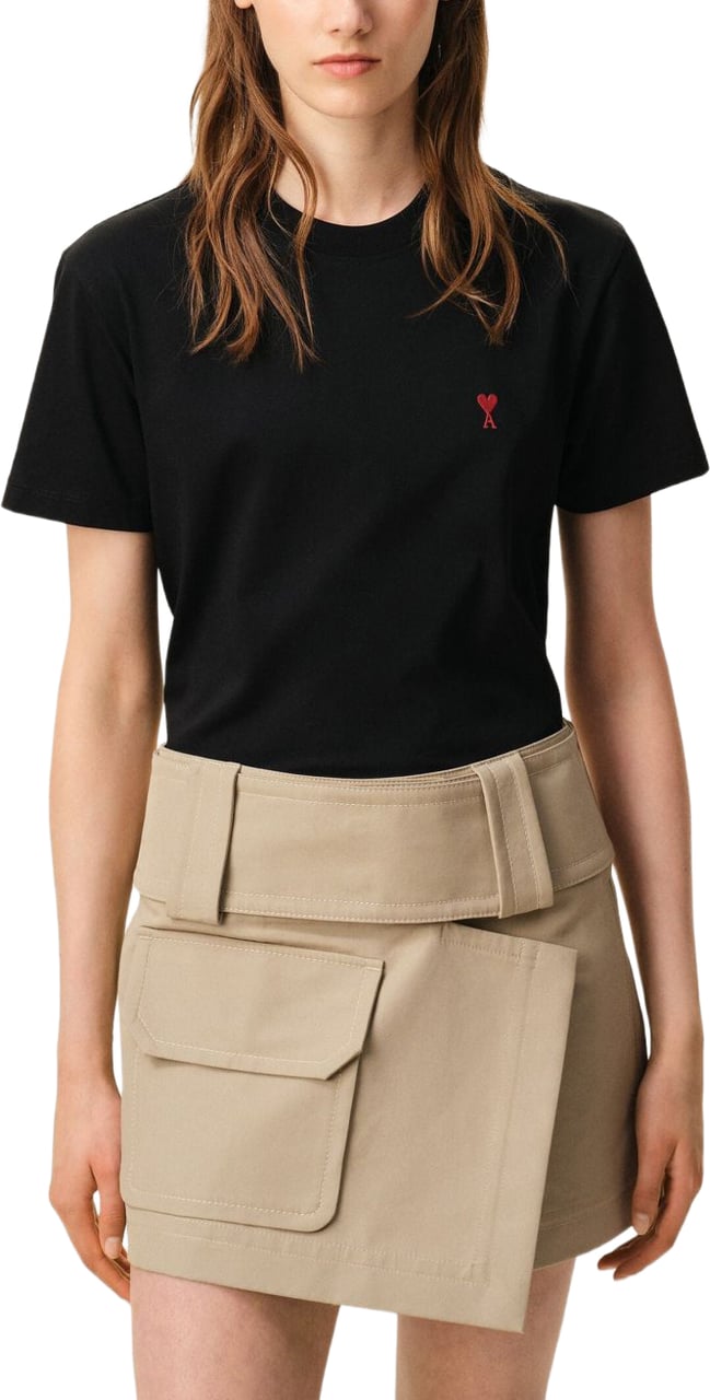 AMI Paris T-Shirts And Polos Black Zwart