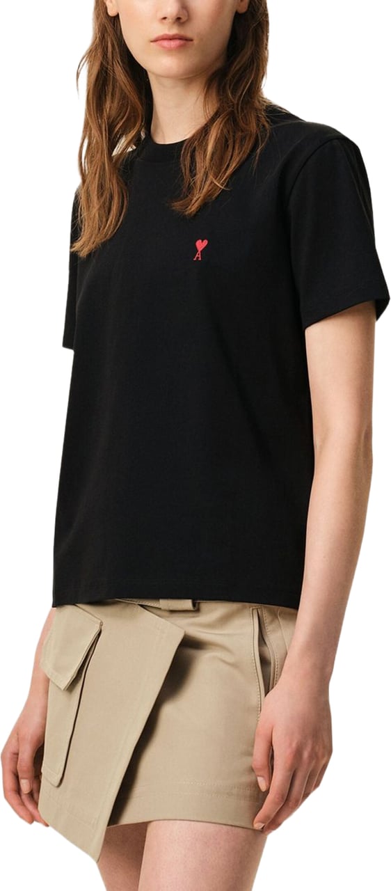 AMI Paris T-Shirts And Polos Black Zwart