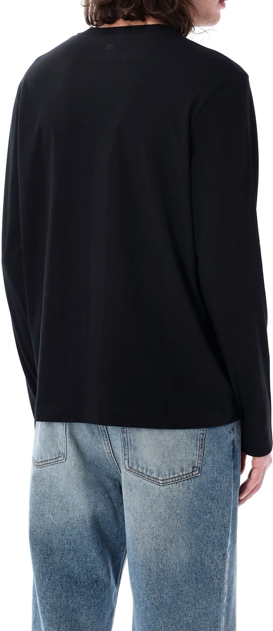 AMI Paris Ami De Coeur Tshirt Nero Zwart