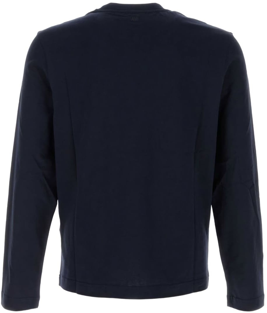 AMI Paris T-Shirts And Polos Blue Blauw