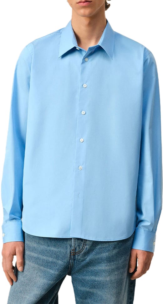 AMI Paris chemise classique bleue Blauw