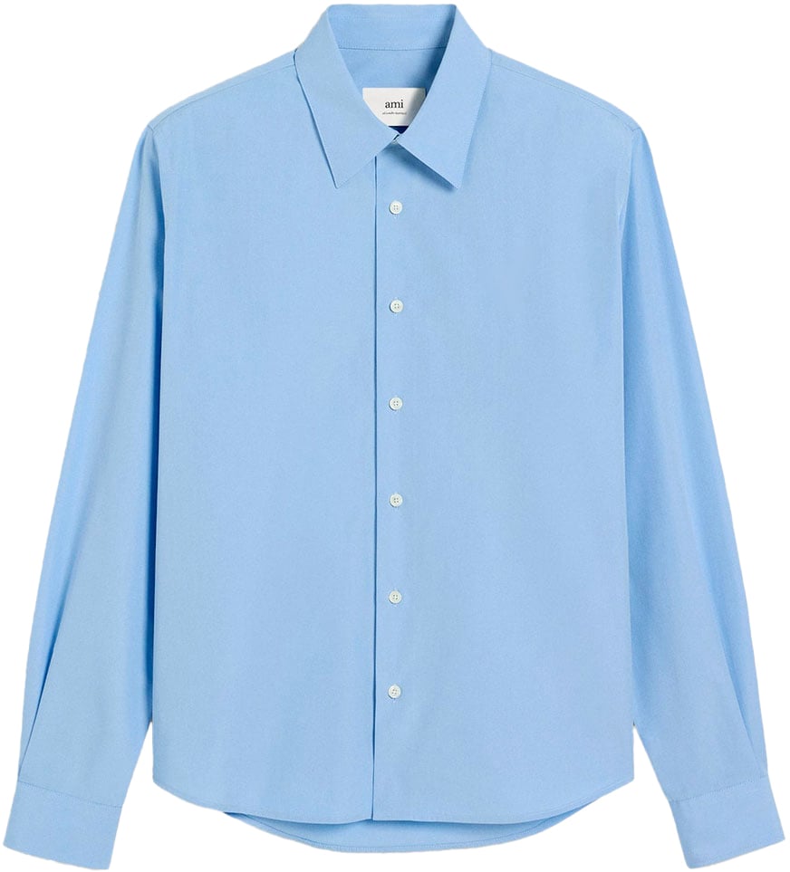 AMI Paris chemise classique bleue Blauw