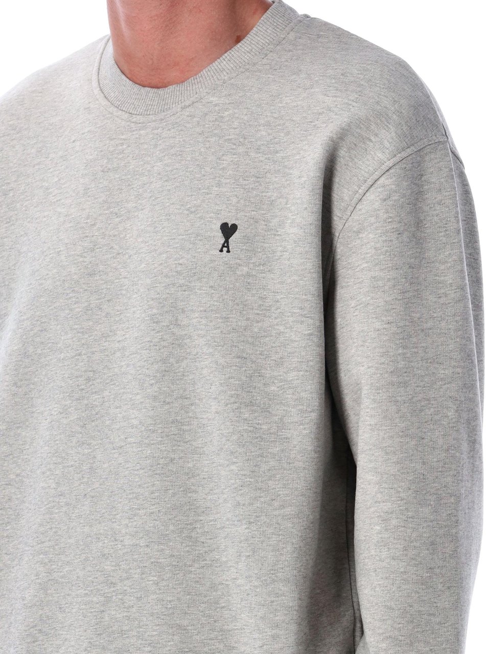 AMI Paris Sweaters Grey Lichtgrijs