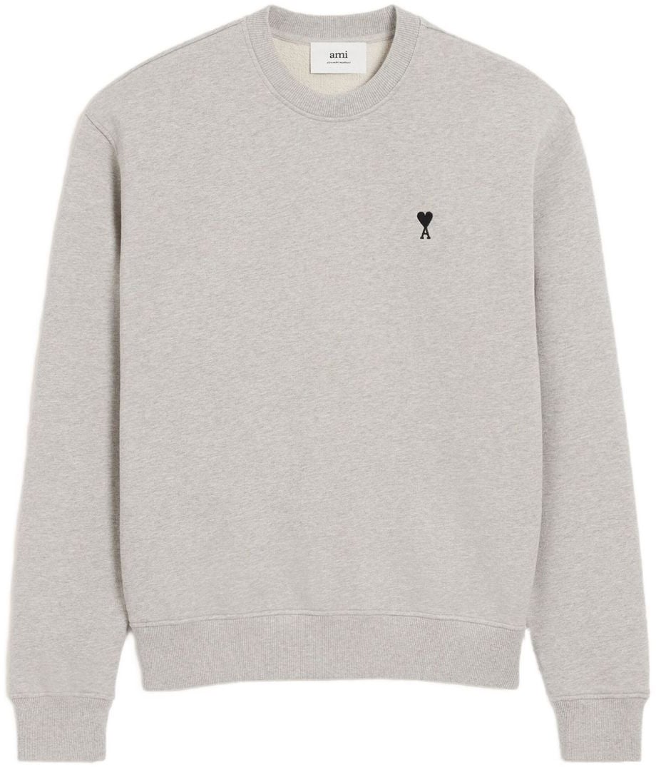 AMI Paris Sweaters Light Grey Grijs