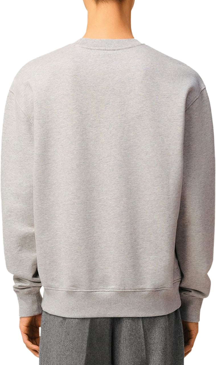 AMI Paris Sweaters Light Grey Grijs