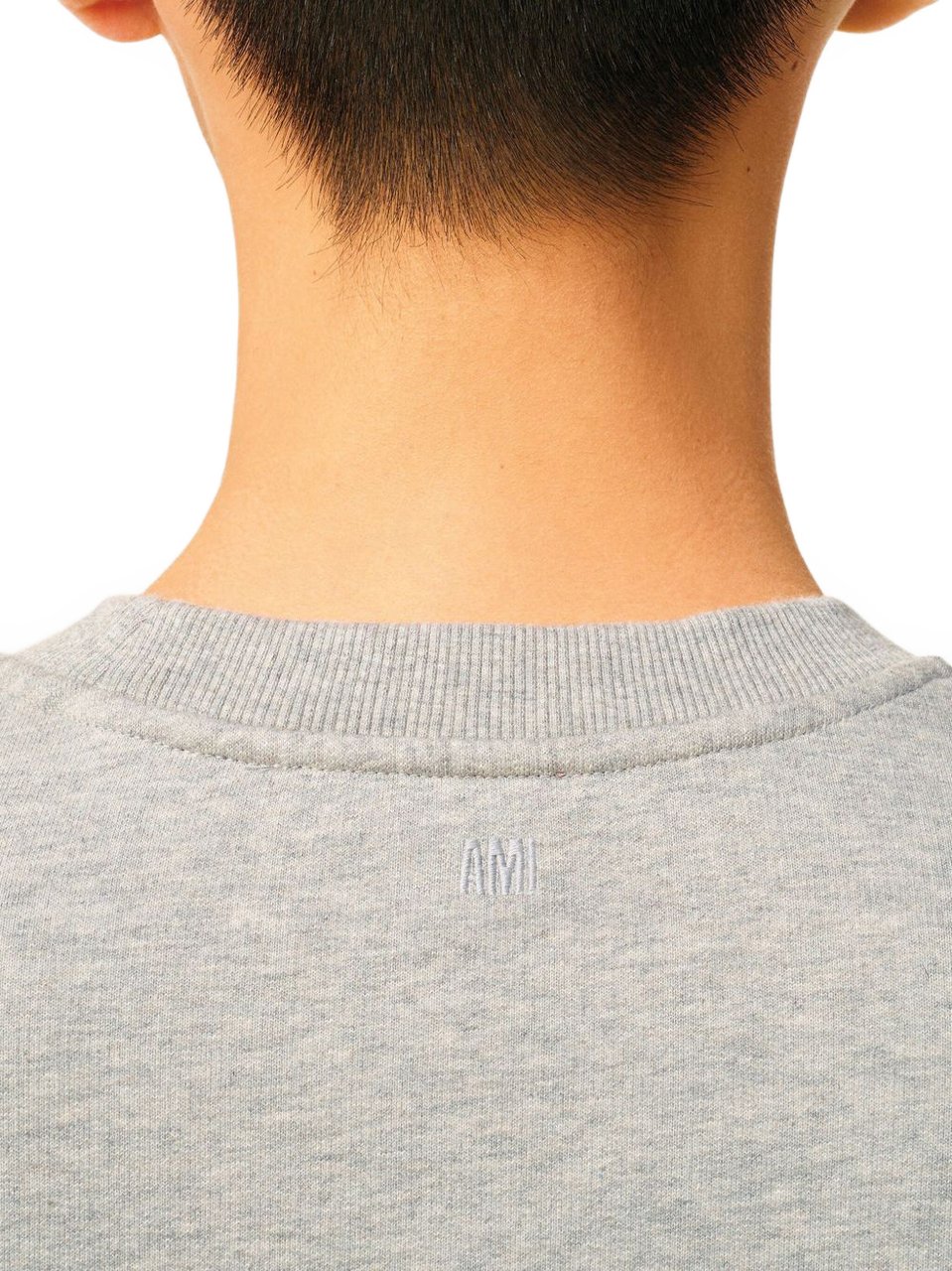 AMI Paris Sweaters Light Grey Grijs