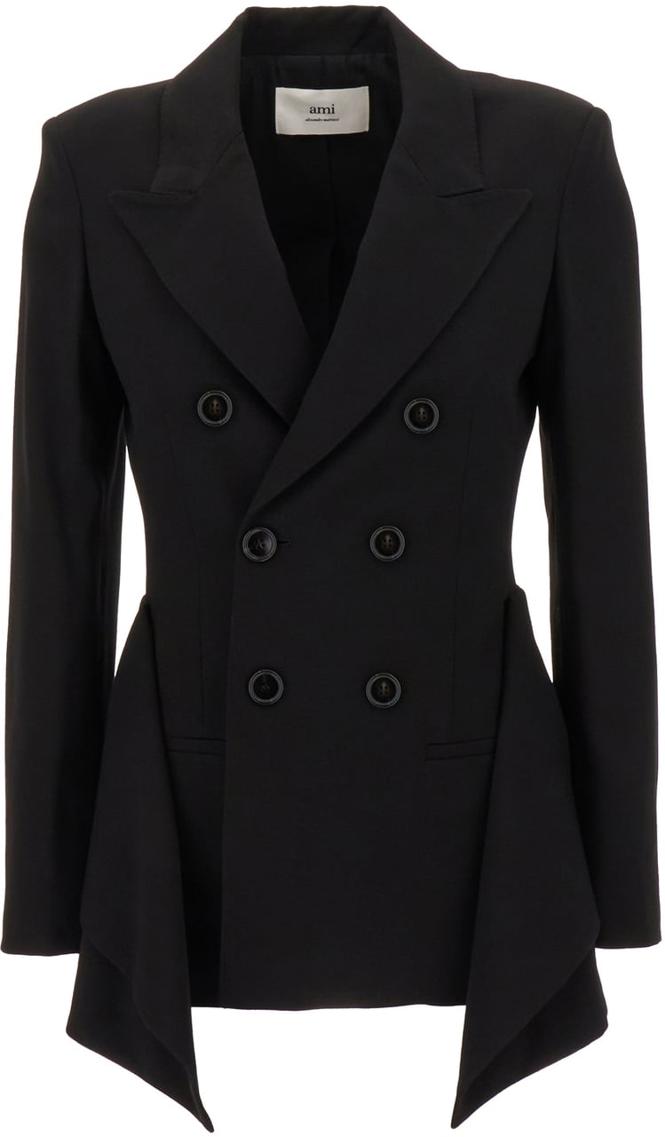 AMI Paris Ami Paris Black crÃªpe blazer Zwart