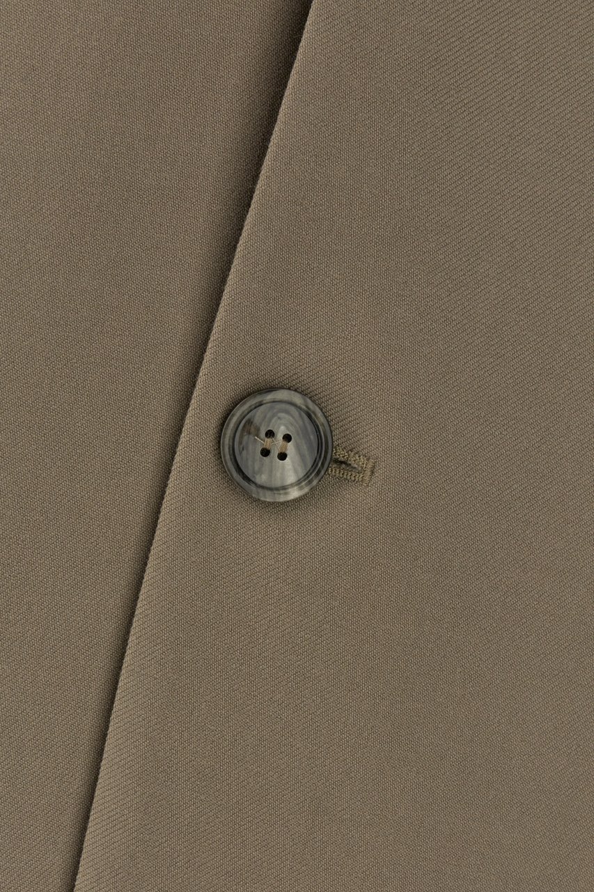 AMI Paris AMI Paris Dove grey wool oversize long vest Grijs