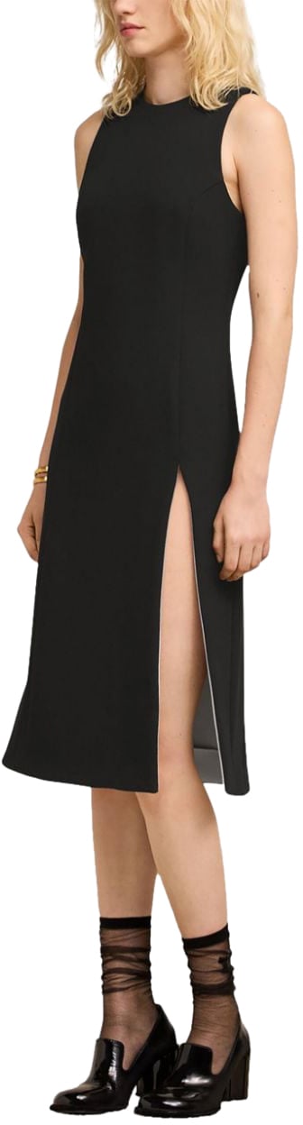 AMI Paris Dresses Blackchalk Zwart