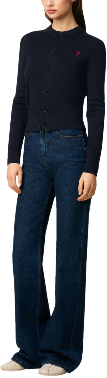 AMI Paris Sweaters Blue Blauw