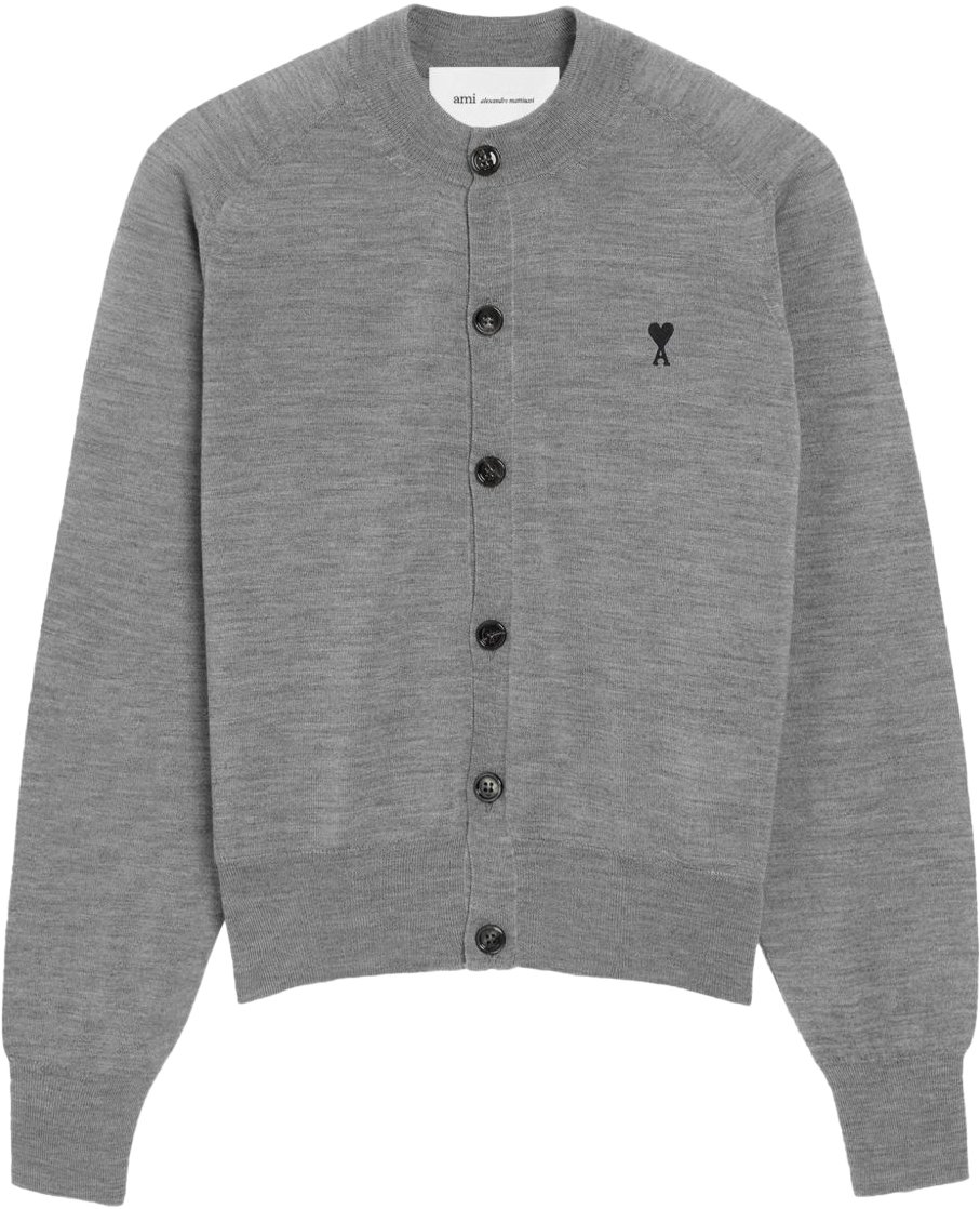 AMI Paris Sweaters Grey Grijs