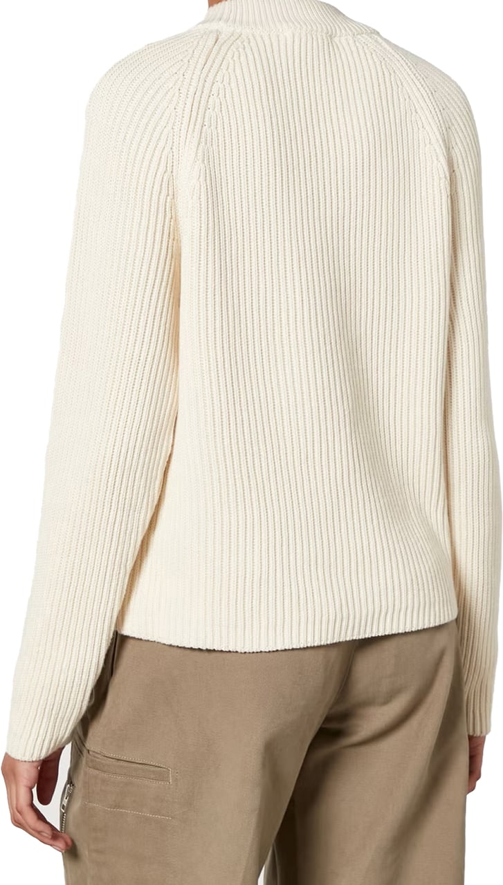 AMI Paris Logo Patch Ribbed Sweater Divers