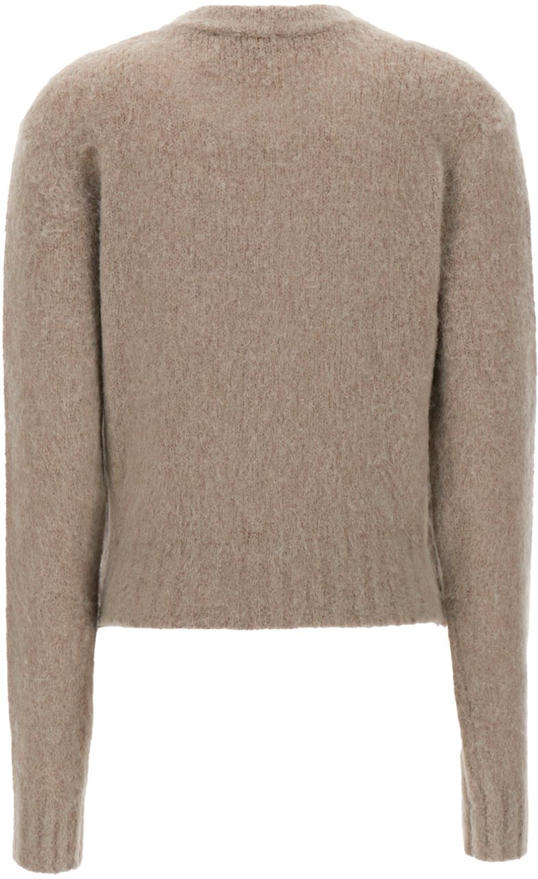 AMI Paris AMI Paris Grey stretch alpaca blend sweater Grijs