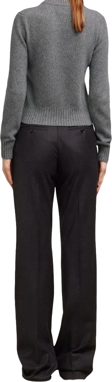 AMI Paris De Coeur Logo Cashmere Blend Sweater Grijs