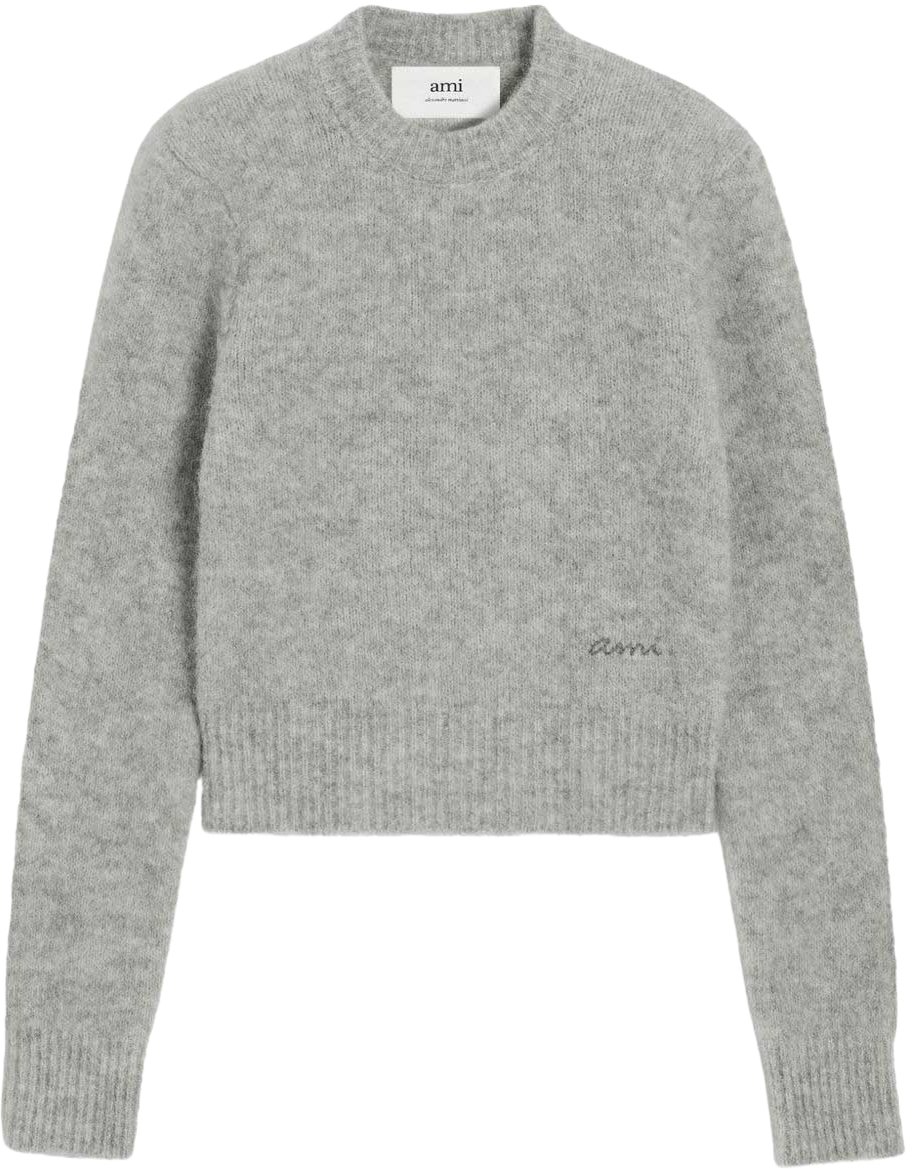 AMI Paris Sweaters Grey Grijs