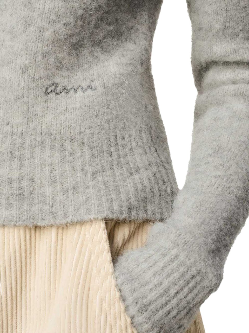 AMI Paris Sweaters Grey Grijs