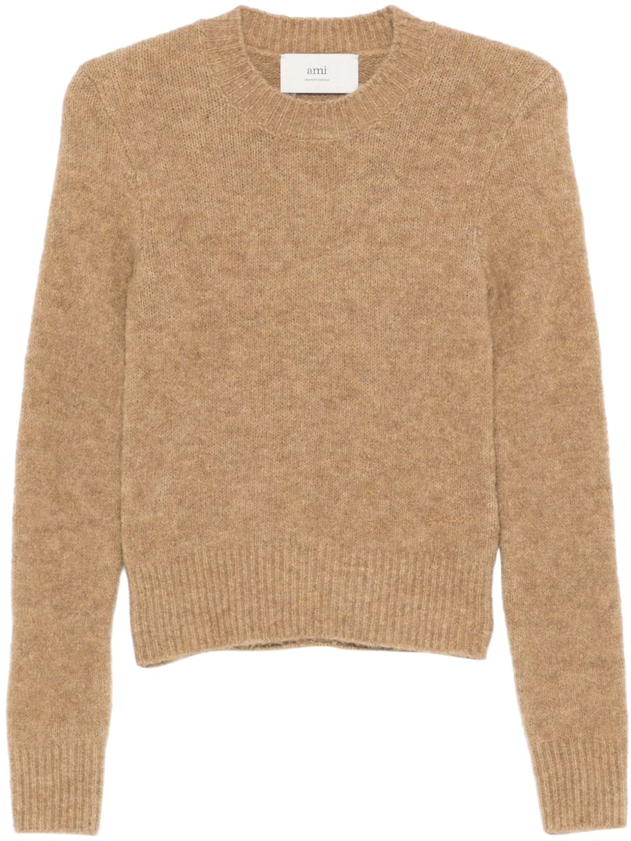 AMI Paris Sweaters Brown Bruin