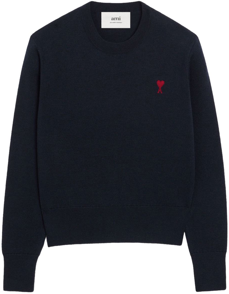 AMI Paris Sweaters Blue Blauw