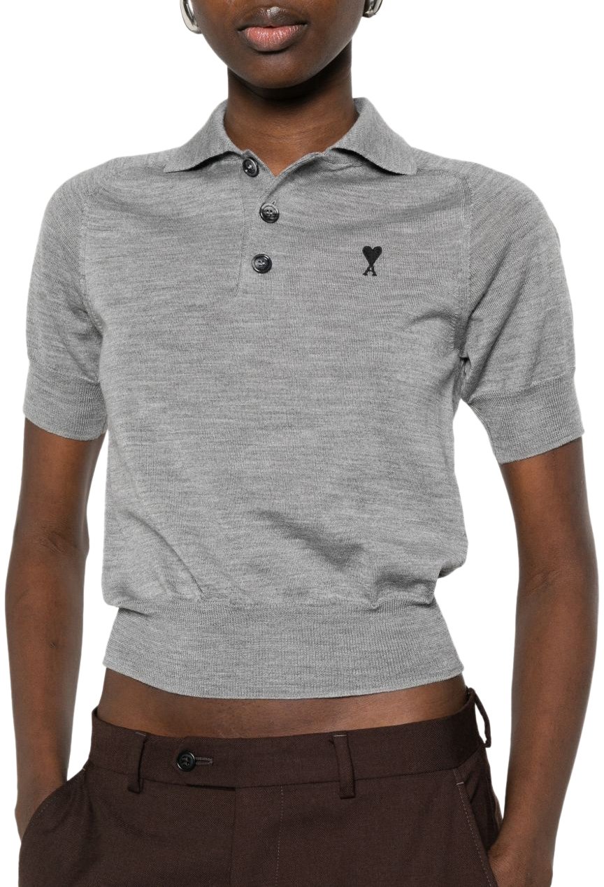 AMI Paris T-Shirts And Polos Grigio Grijs
