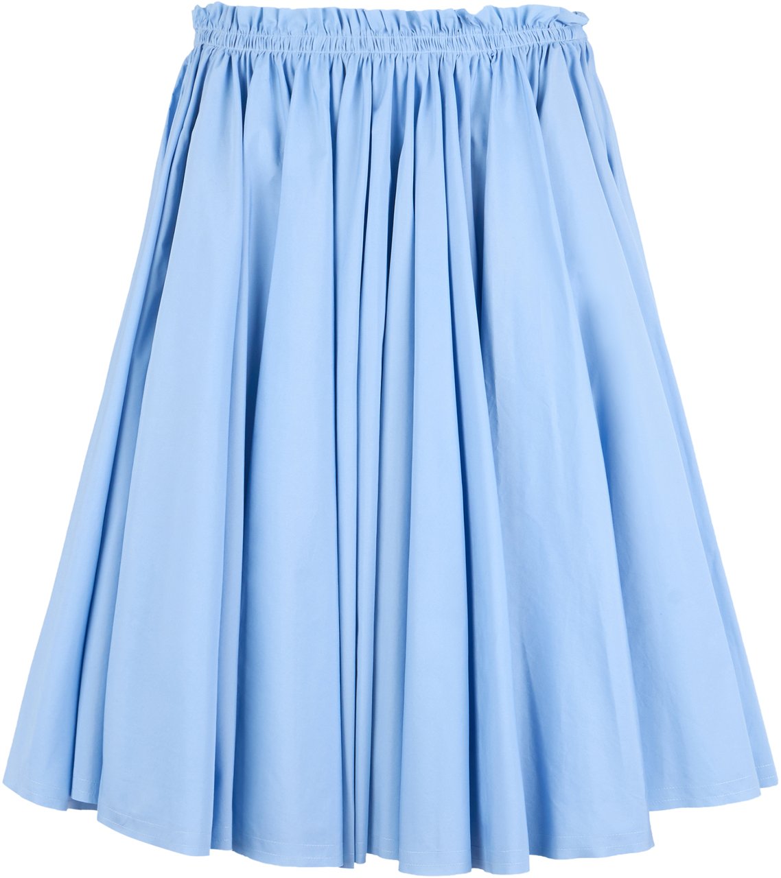 AMI Paris Cotton wheel skirt Lichtblauw