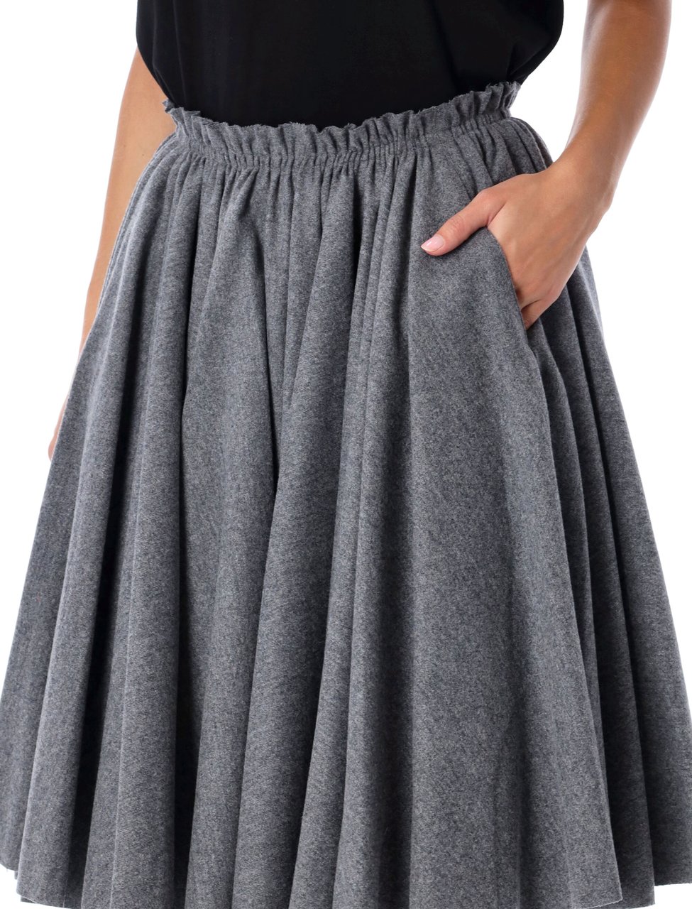 AMI Paris Corolla Skirt Grigio Grijs