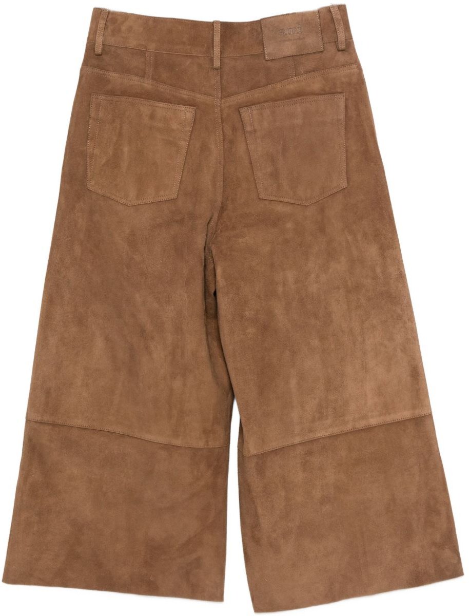 AMI Paris Trousers Brown Bruin