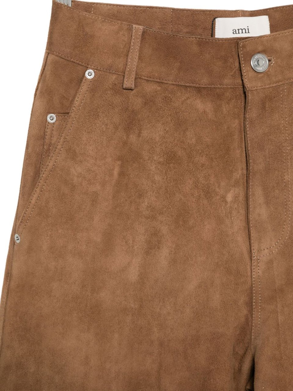 AMI Paris Trousers Brown Bruin