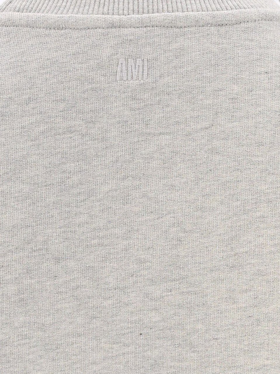 AMI Paris Sweaters Grey Lichtgrijs