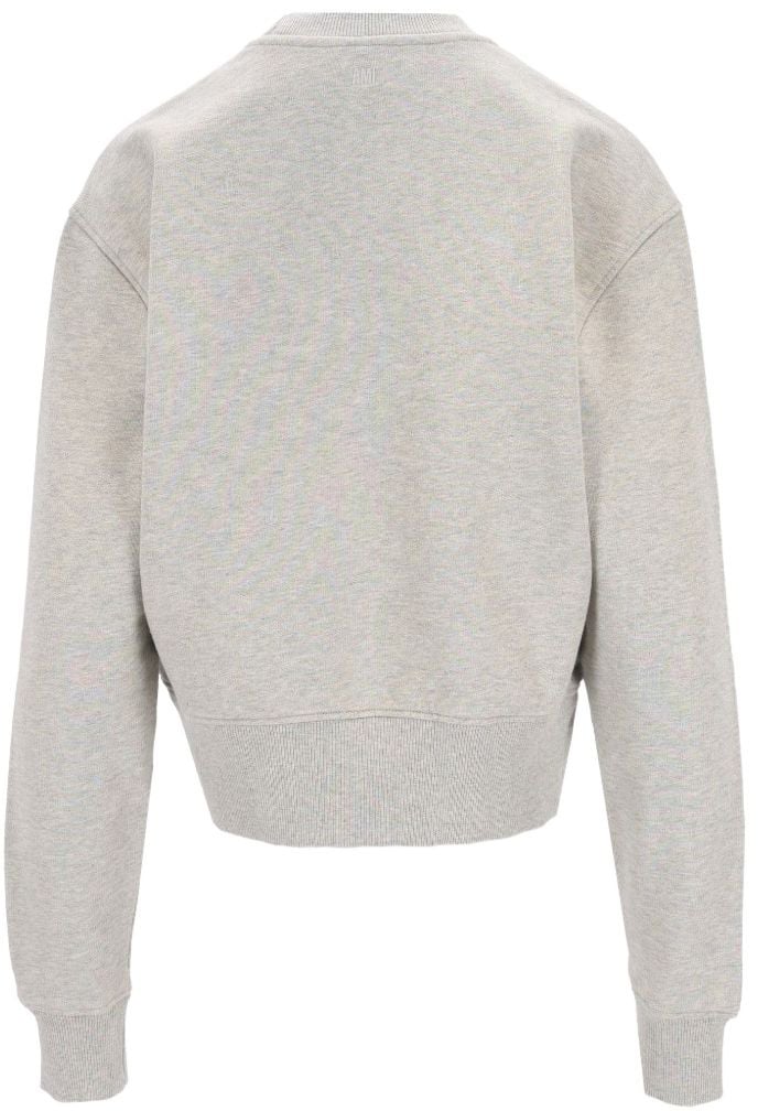 AMI Paris Sweaters Grey Lichtgrijs