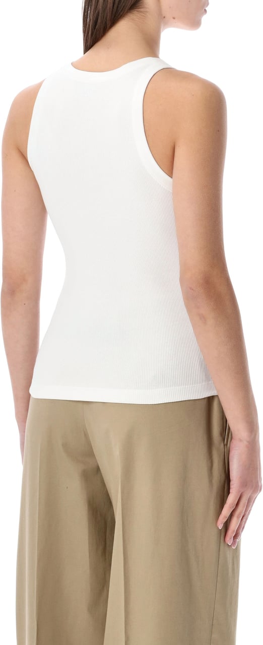 AMI Paris Tank Top Bianco Wit