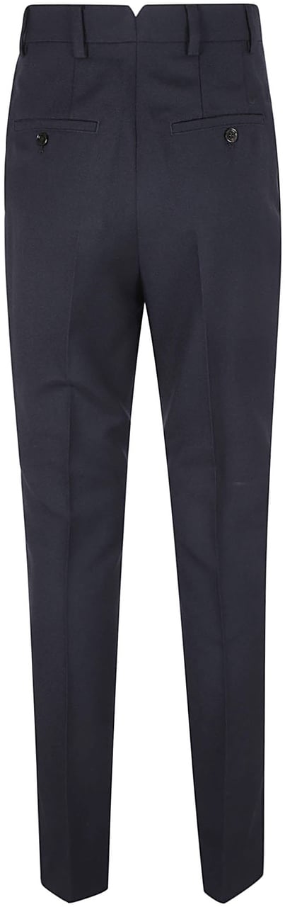 AMI Paris Tailored Blue Trousers With Slim Tapered Fit Zwart