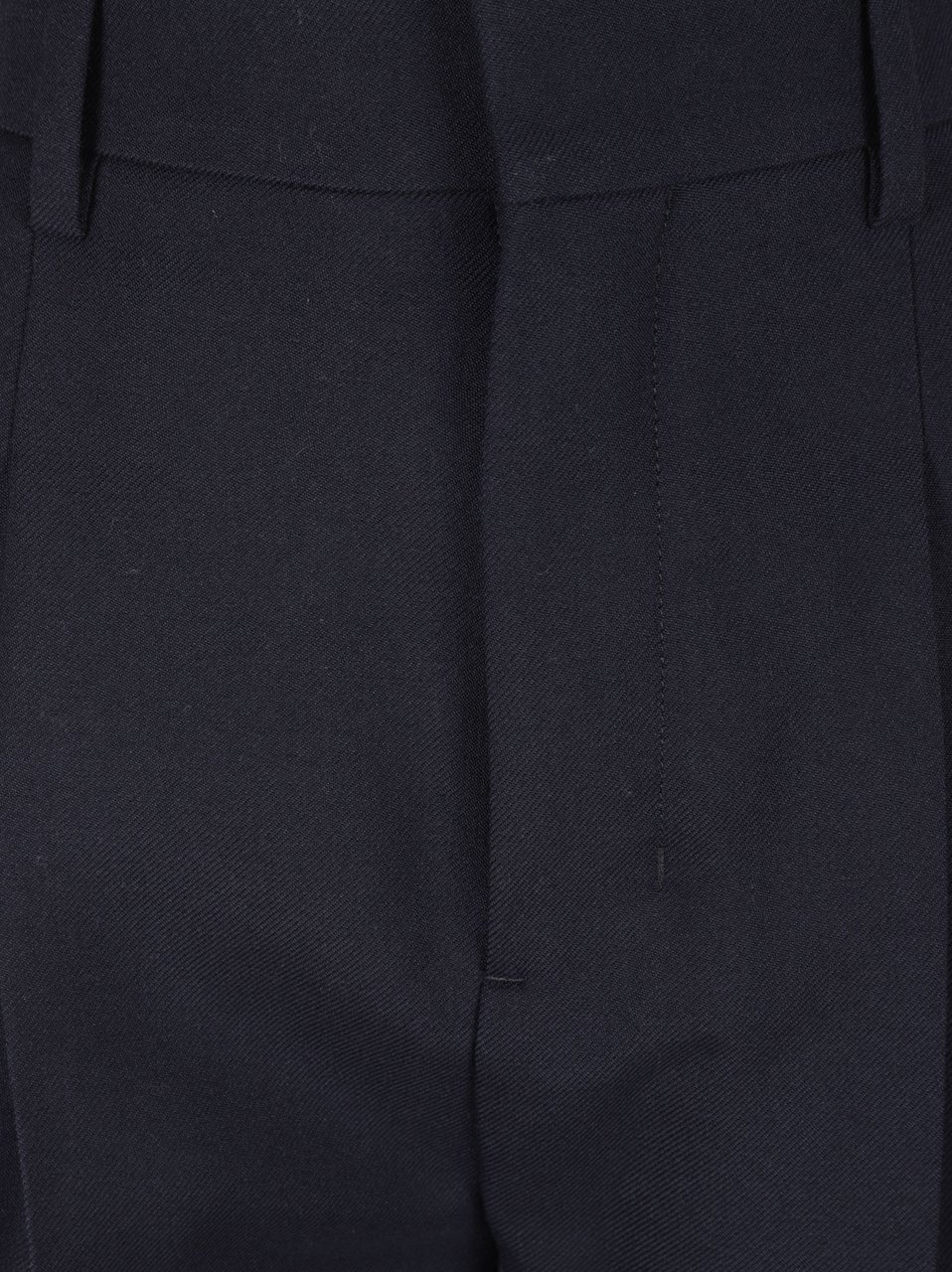AMI Paris Tailored Blue Trousers With Slim Tapered Fit Zwart