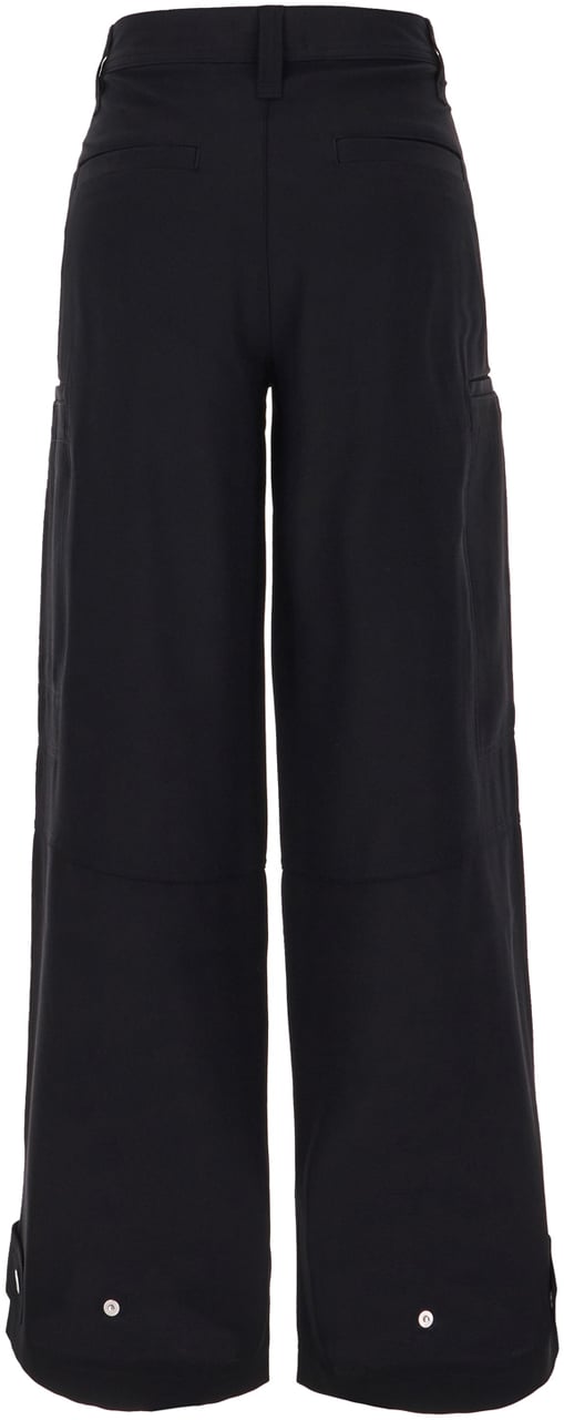 Ami Paris Black acetate blend pants Zwart