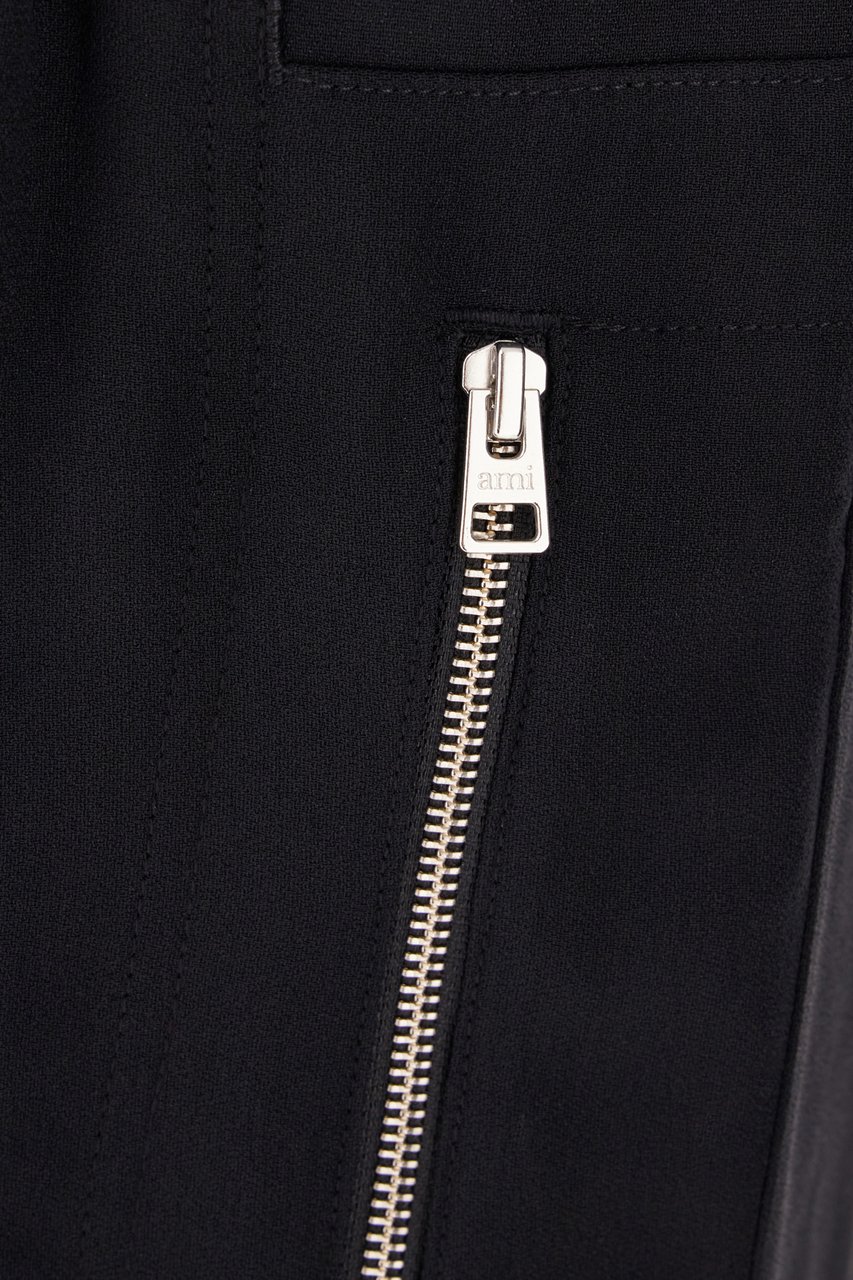 AMI Paris AMI Paris Black acetate blend pants Zwart