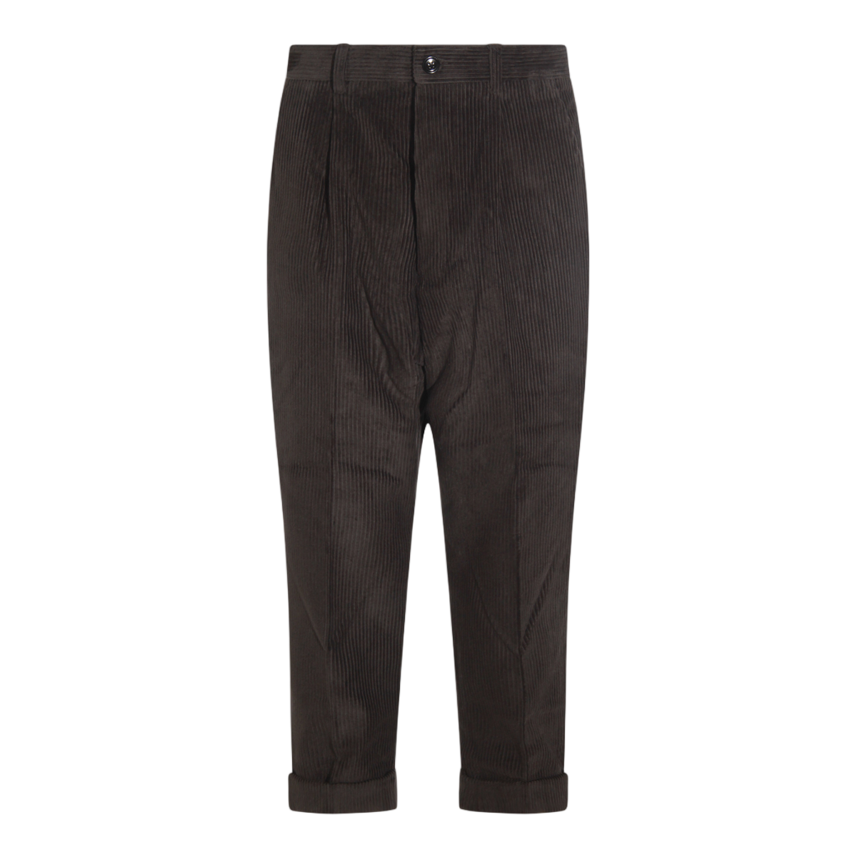 AMI Paris Relaxed Fit Grey Trousers Zwart