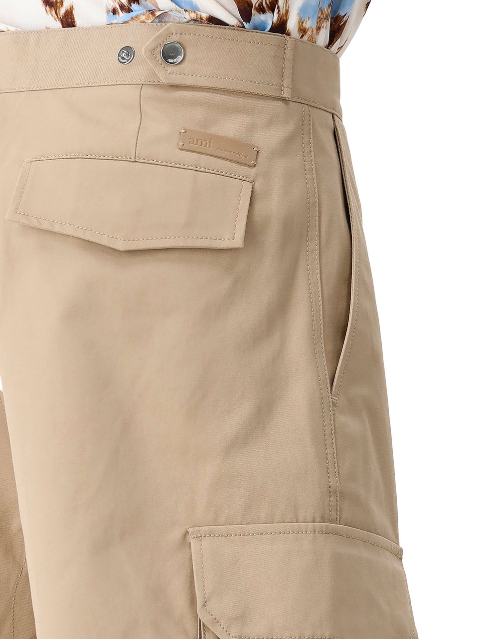 AMI Paris AMI Paris Broek Beige Cargo Beige