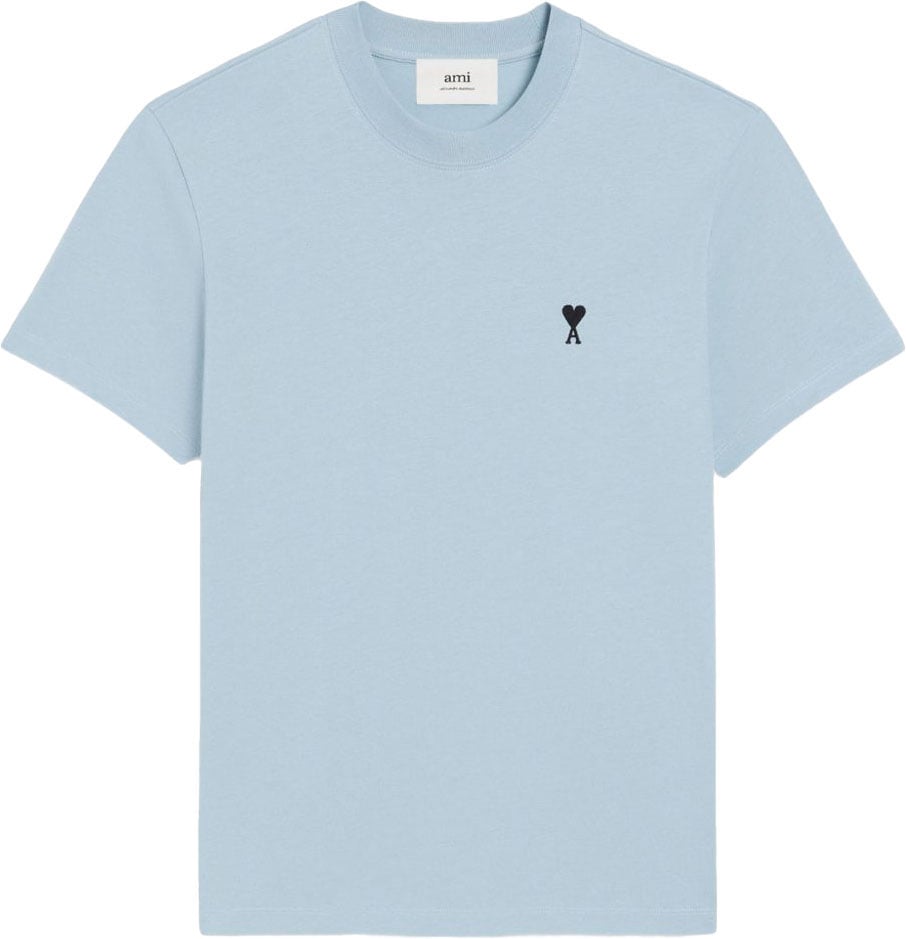 AMI Paris T-Shirts And Polos Clear Blue Blauw