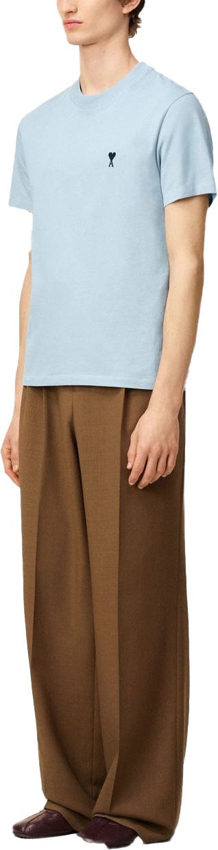 AMI Paris T-Shirts And Polos Clear Blue Blauw