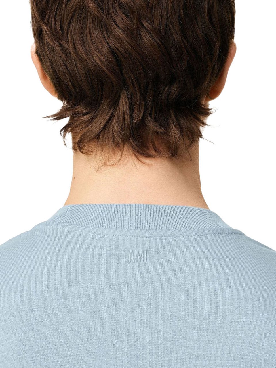 AMI Paris T-Shirts And Polos Clear Blue Blauw