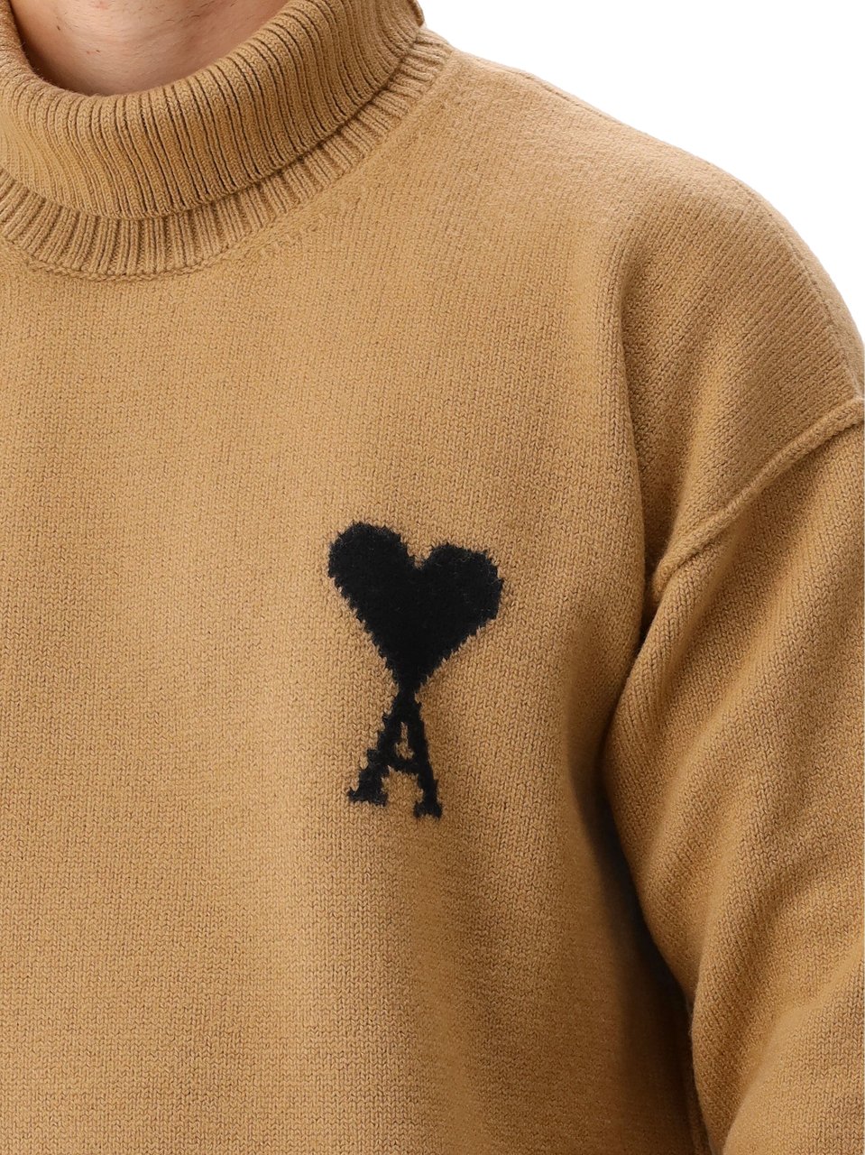 AMI Paris AMI Paris Trui Bruin ADC Felted Bruin