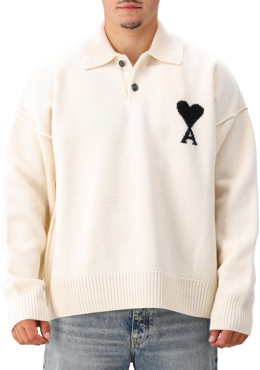 AMI Paris AMI Paris Trui Wit/Gebroken Wit ADC Wit