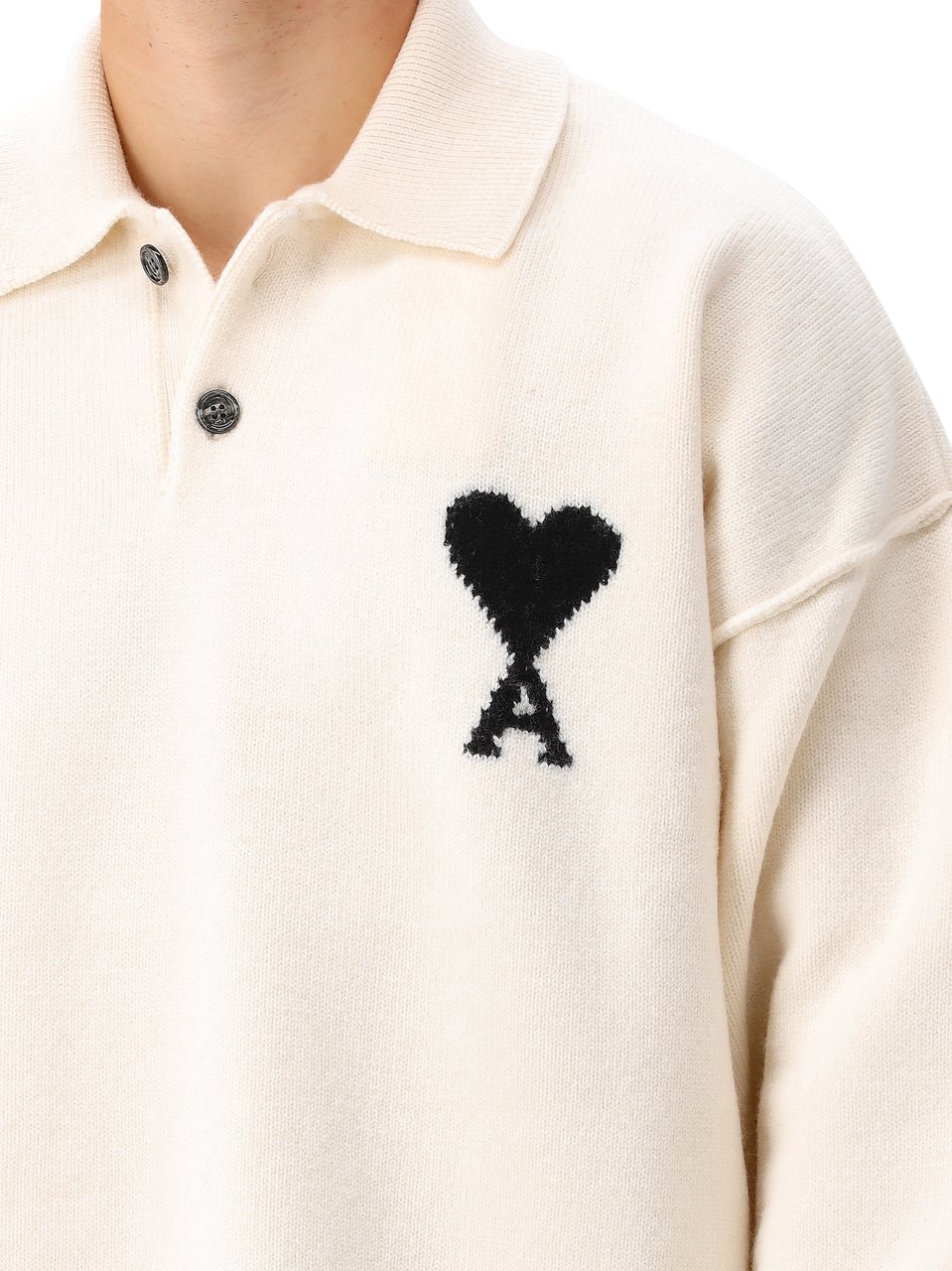 AMI Paris AMI Paris Trui Wit/Gebroken Wit ADC Wit