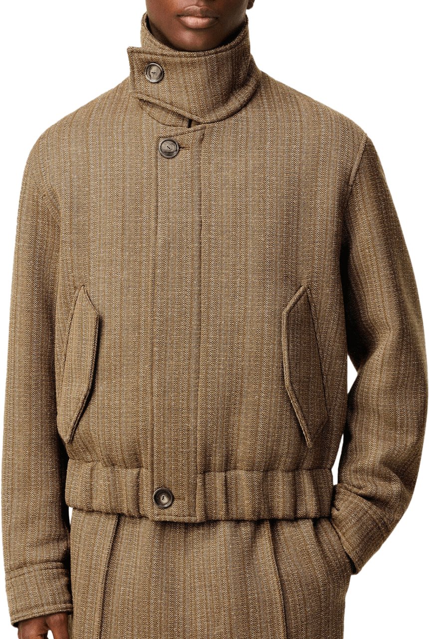 AMI Paris HARRINGTON JACKET DARK BEIGE Beige