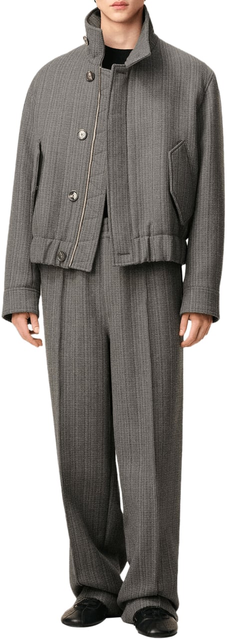 AMI Paris HARRINGTON JACKET GREY Grijs