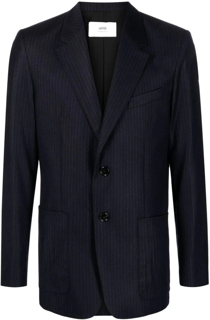 AMI Paris Jackets Blueivory Blauw