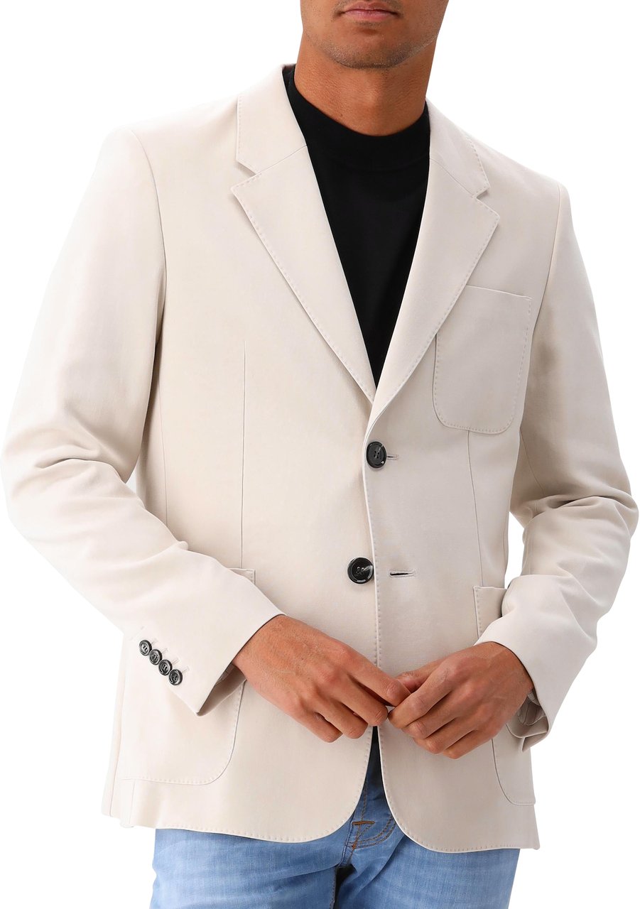 AMI Paris Colbert Beige Two Button Jacket Beige