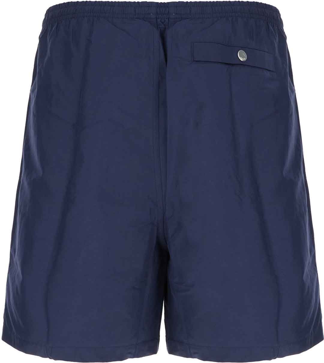 Ami Paris Navy blue polyester swimming shorts Blauw