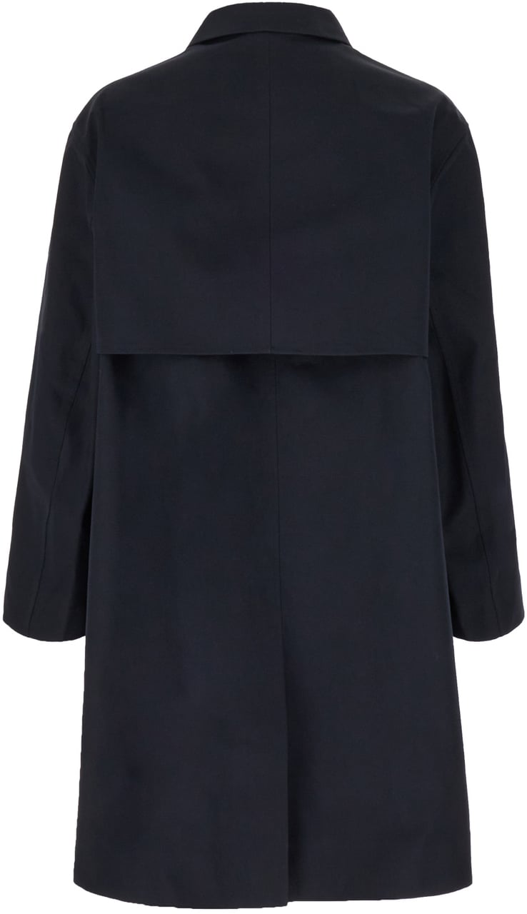 AMI Paris AMI Paris Navy blue cotton coat Blauw