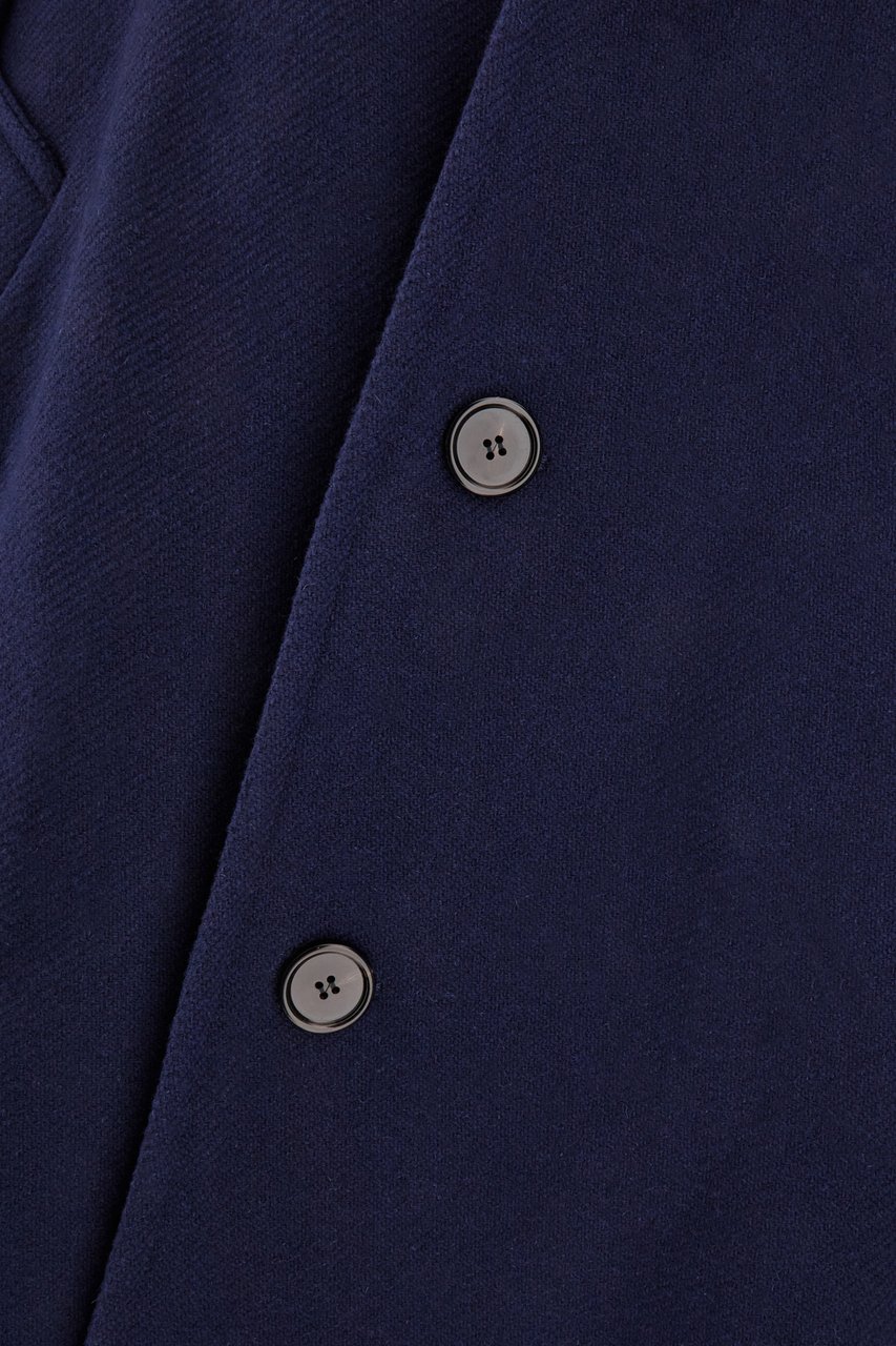 AMI Paris AMI Paris Blue wool blend coat Blauw